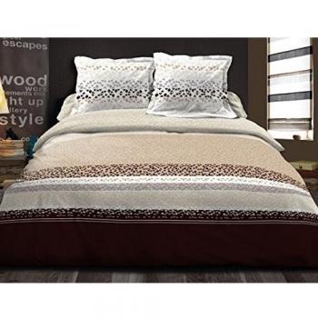 Douceur de noches HC3 Triade Juego de funda nórdica de 220 x 24 cm + 2 fundas 63 x 63 cm, algodón), multicolor