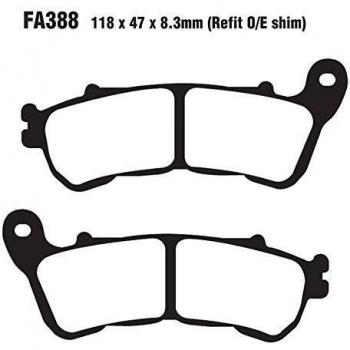 Pastillas de freno delanteras EBC SFAC388 de carbono para Honda SH i 300, Integra 700 y Suzuki Burgman Sixteen