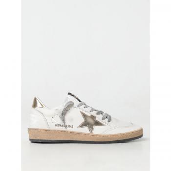 Golden Goose Women's Ball Star Sneakers - White/Gold - Size 36 EU / 6 US