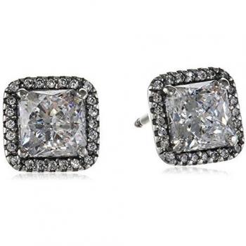 Pendientes Pandora 290591CZ Mujer Botón Plata Elegancia Atemporal