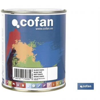 Cofán Pintura Esmalte Sintético 750 mL Blanco Mate - Disponible en Varios Colores
