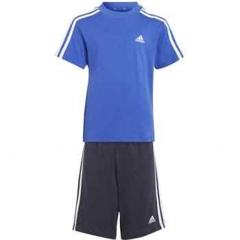 Conjunto adidas Essentials 3 Bandas Infantil Azul