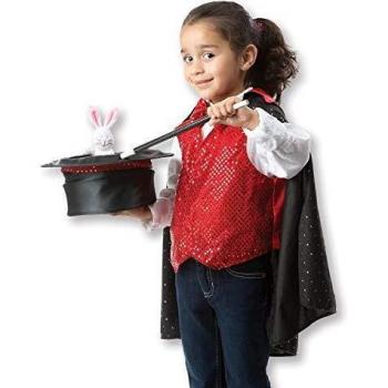 Disfraz de Mago Melissa & Doug para Niños y Niñas, Traje Multicolor con Accesorios, Juego de Imitación y Creatividad, Ideal para Halloween o Carnaval (3-6 años)
