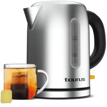 Hervidor Eléctrico Taurus Selene Compact 1L 2400W Acero Inoxidable Base Giratoria 360º Auto Off BPA Free