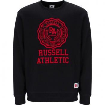 Sudadera sin Capucha Hombre Russell Athletic Ath Rose Negro