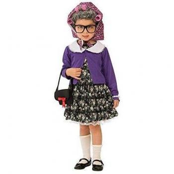 Rubies - Disfraz de pequeña mujer vieja para niña, talla 5-7 años