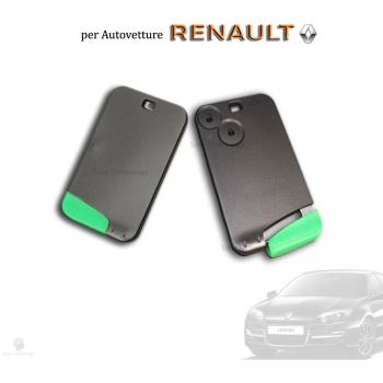 Smart Card - Carcasa para mando de coche Renault Laguna/Espace/Vel Satis + hoja extraíble, 2 teclas
