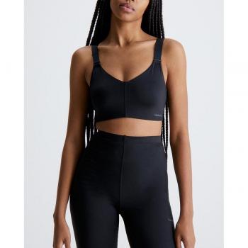 Calvin Klein Sujetador Deportivo de Alto Impacto Plain High Support CK Sport Negro - XS
