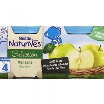 Nestlé Naturnes - Alimento Infantil Manzana Golden - Paquete de 2 x 200 g - Total: 400 g