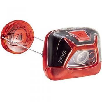Desconocido Petzl Zipka - Linterna con Cinta para Cabeza, Rojo, 2 lámpara