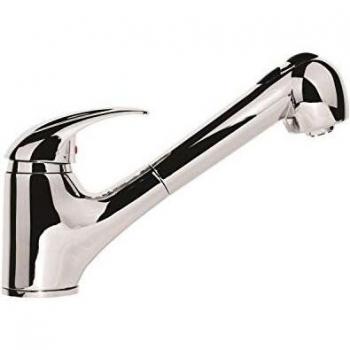 Grifo mezclador lavabo con ducha extraíble ALBATROS cromado