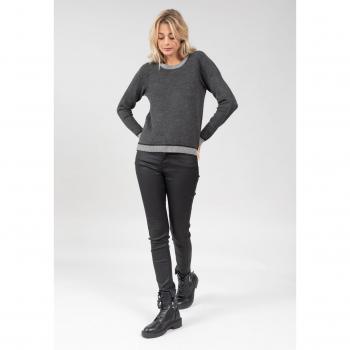 Deeluxe Monica Women's Pullover Sweater in Grey/Charcoal