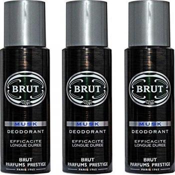 Brut (Pack of 3) Musk Deodorant Body Spray x 200 ml