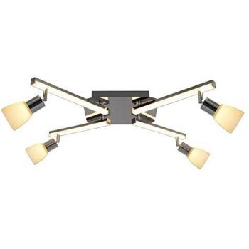Lámpara de Techo LED Semiempotrada Ibiza 4 Brazos Cromo 33.2W 2656lm 3000K