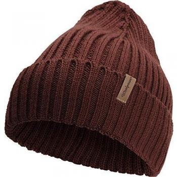 Gorro Unisex de Lana Rib Rojo Óxido