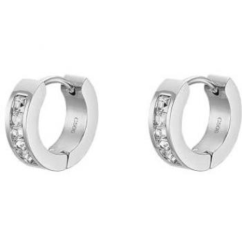 Pendientes de Acero Inoxidable 316L para Hombre con Circonitas Engastadas - Modelo LS2437-4/1 Lotus Style
