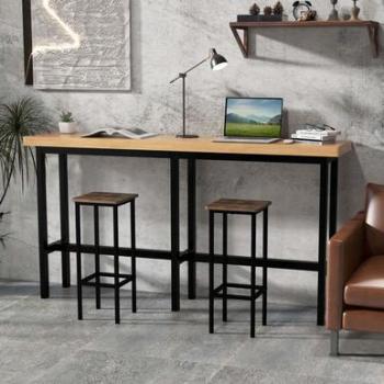 28-Inch Backless Metal Bar Stools with Footrest (Set of 4)