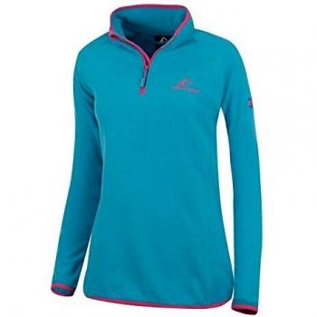 Westfjord Mujer Jersey de Polar Hekla, Color Turquesa/Frambuesa Talla XL