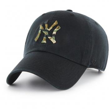 '47 Gorra Brand MLB New York Yankees Clean Up Curved V Relax Fit Negro Ajustable