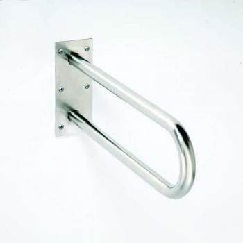 Barra de apoyo en U HELP 900 de acero cepillado 90x25x10cm