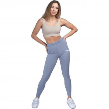 Lonsdale Skelbo Women's High Waist Leggings in Pastel Blue and Pink