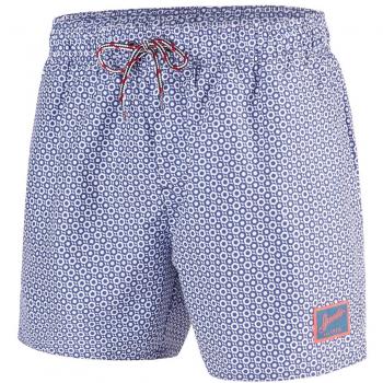 Speedo Vintage Printed Pantalones Cortos de Baño, Hombre, Azul/Blanco, S