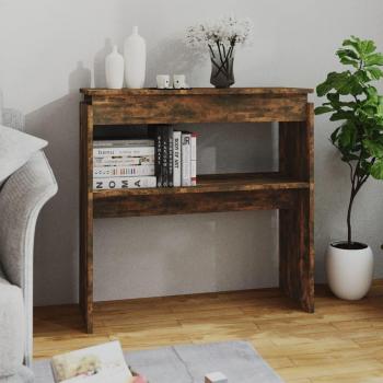 vidaXL Console Table - Smoked Oak, 80x30x80 cm, Engineered Wood