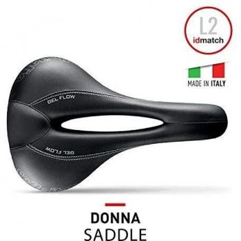 Selle Italia Donna Fec-Alloy Bike Saddle, Black, Size L2