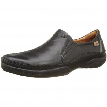 Pikolinos San Telmo Men's Black Calfskin Slip-On Loafers