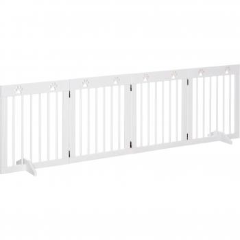 Barrera de seguridad plegable para perros PawHut