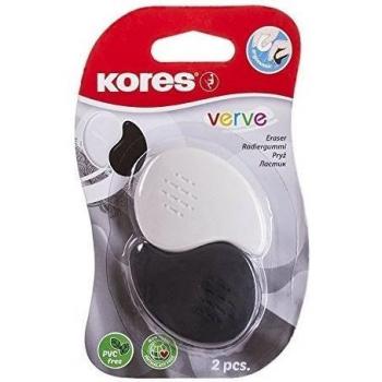 Kores RG40521 Diseño Verve borrador, juego de 2, Negro / Blanco