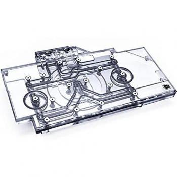 Alphacool Eisblock Aurora Acryl GPX-N - Bloque de Agua para GPU RTX 3090/3080 ROG Strix con Backplate