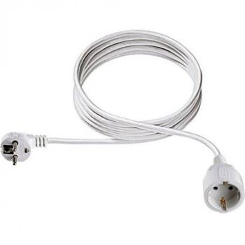 Prolongador de corriente Bachmann 341.200S, 3 polos, 16 A, 2 m, H05VV-F 3G 1,5 mm², color blanco