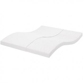 Colchón de espuma blanca 200x210 cm 7 zonas de dureza 20 ILD