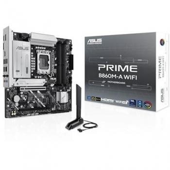 Placa Base ASUS PRIME B860M-A WIFI micro ATX, Intel LGA 1851, DDR5, PCIe 5.0, Wi-Fi 6E, HDMI y USB Tipo-C
