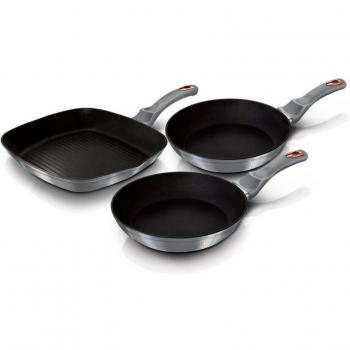 Berlinger Haus Moonlight Set 2 Sartenes + Grill