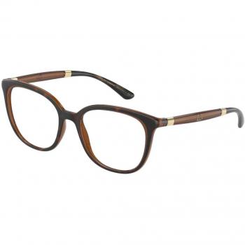 Dolce & Gabbana DG5080 3185 Armazones para Mujer Marrones, Lentes Recetados Para Mujer Marrónnes, Gafas Recetadas para Mujer Marrones