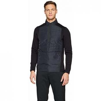 Under Armour UA Tormenta Aislado 1/2 Zip Chaqueta de Golf, Hombre, Black/Black/White