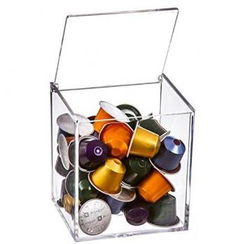 Portacápsulas metacrilato para cápsulas Nespresso o Dolce Gusto, capacidad para 13 cápsulas Dolce Gusto o 40 cápsulas Nespresso - DAMDAM GO