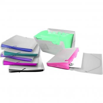 Carpeta con fuelle de 13 posiciones tamaño A5 en colores surtidos