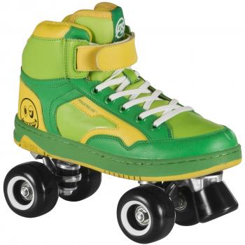 Powerslide Rollschuhe Player Green - Patines en Paralelo, Color Verde/Amarillo, Talla 38