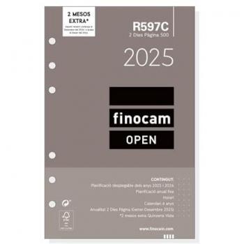 Recambio Anual Finocam Open 2025 Catalán - 2 Días Página (Enero-Diciembre)