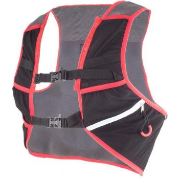 Mochila Chaleco Joluvi Ultralight Pro Rojo - Mochila chaleco ultraligera para running, color rojo, fabricada con materiales ligeros y resistentes, diseño ergonómico que se adapta al cuerpo, múltiples bolsillos