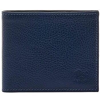 IL BISONTE | Cartera Plegable para Hombre de Cuero de Vaqueta