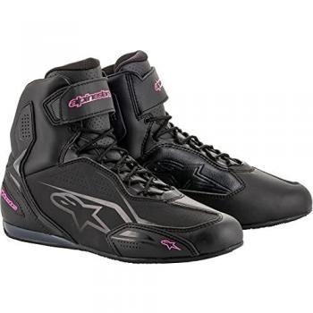 Alpinestars Stella Faster-3 Women's Motorcycle Shoes - Black Fuchsia