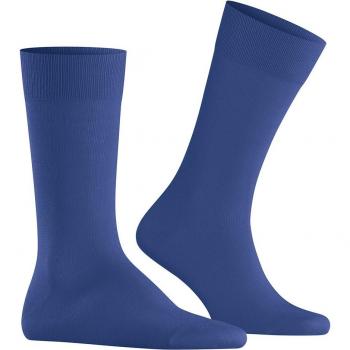 Burlington Mens Lord Plain Cotton Socks Deep Blue Size 6.5-11