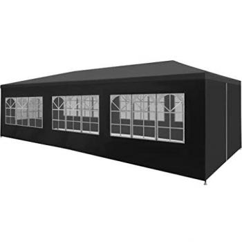 vidaXL Carpa Celebraciones 3x9 m Gris Toldo Marquesina Cenador Tienda Cubierta