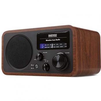 Daewoo Radio Analógica de Madera | Radio AM/FM | Radio Retro | Transistor | Diseño de Madera