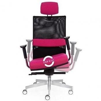 Balance 3d Top Chef Sesse L/silla de oficina con Stop @ GO® Fijación Reflex XL, 140kg Resistencia, incluye 2stck. Textil intercambiables y funda extraíble, unbrennbar Resistencia, 200.000 zykeln