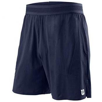 Wilson Hombre, M UL KAOS 7 SHORT, Pantalón corto de tenis, Nailon/Elastano, Azul